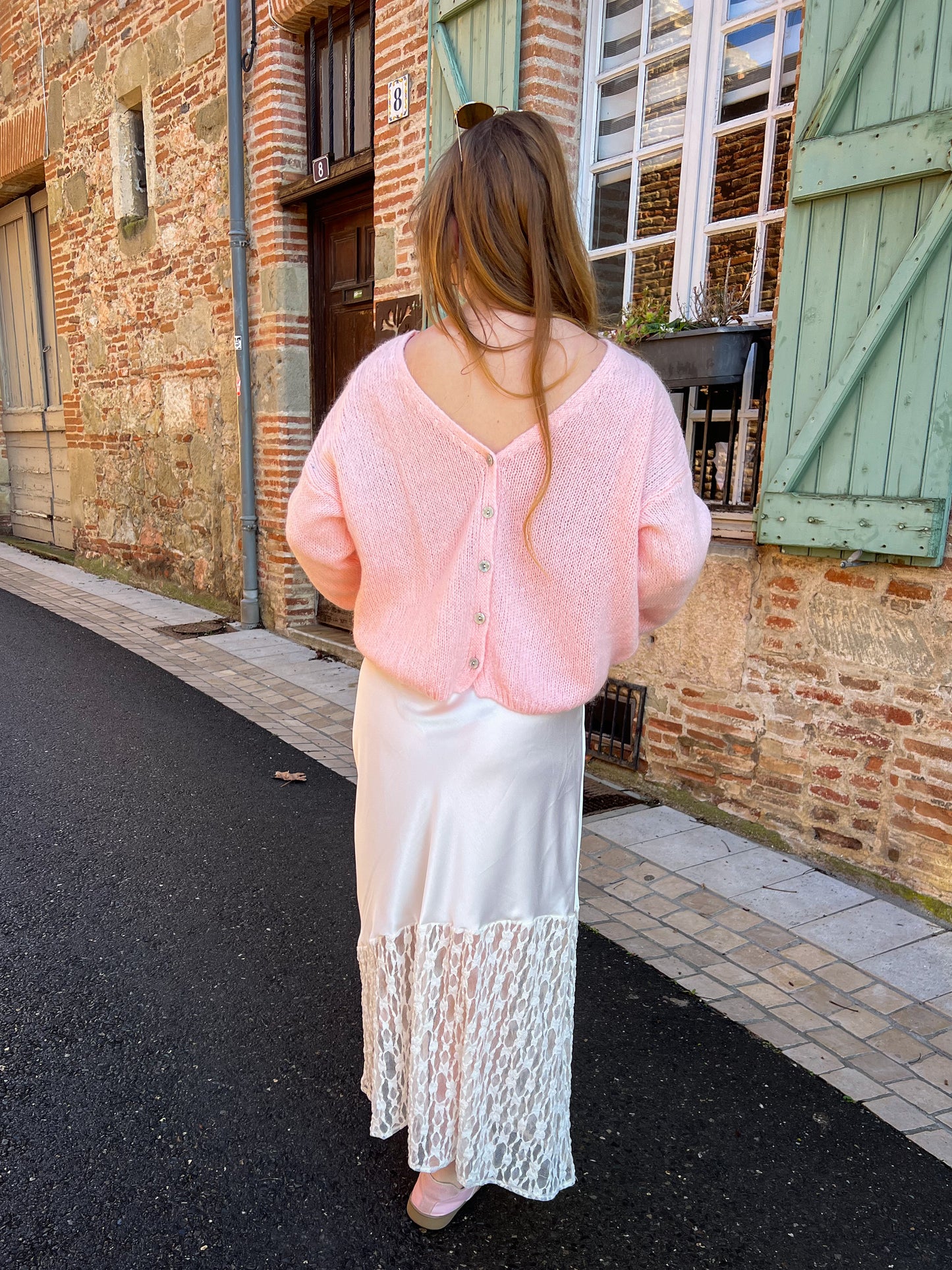 Gilet ALBA rose pale