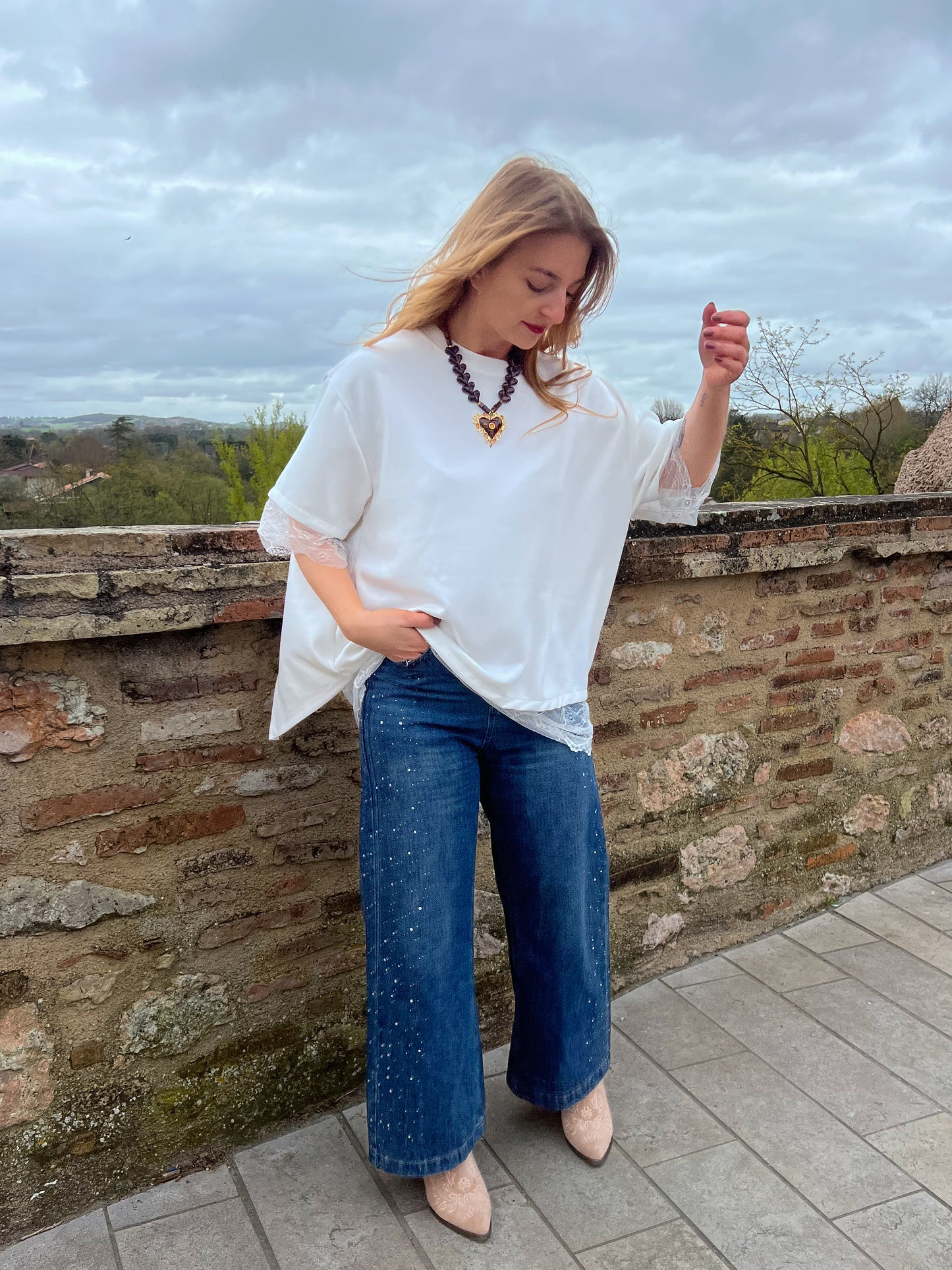 T-shirt dentelle LINA