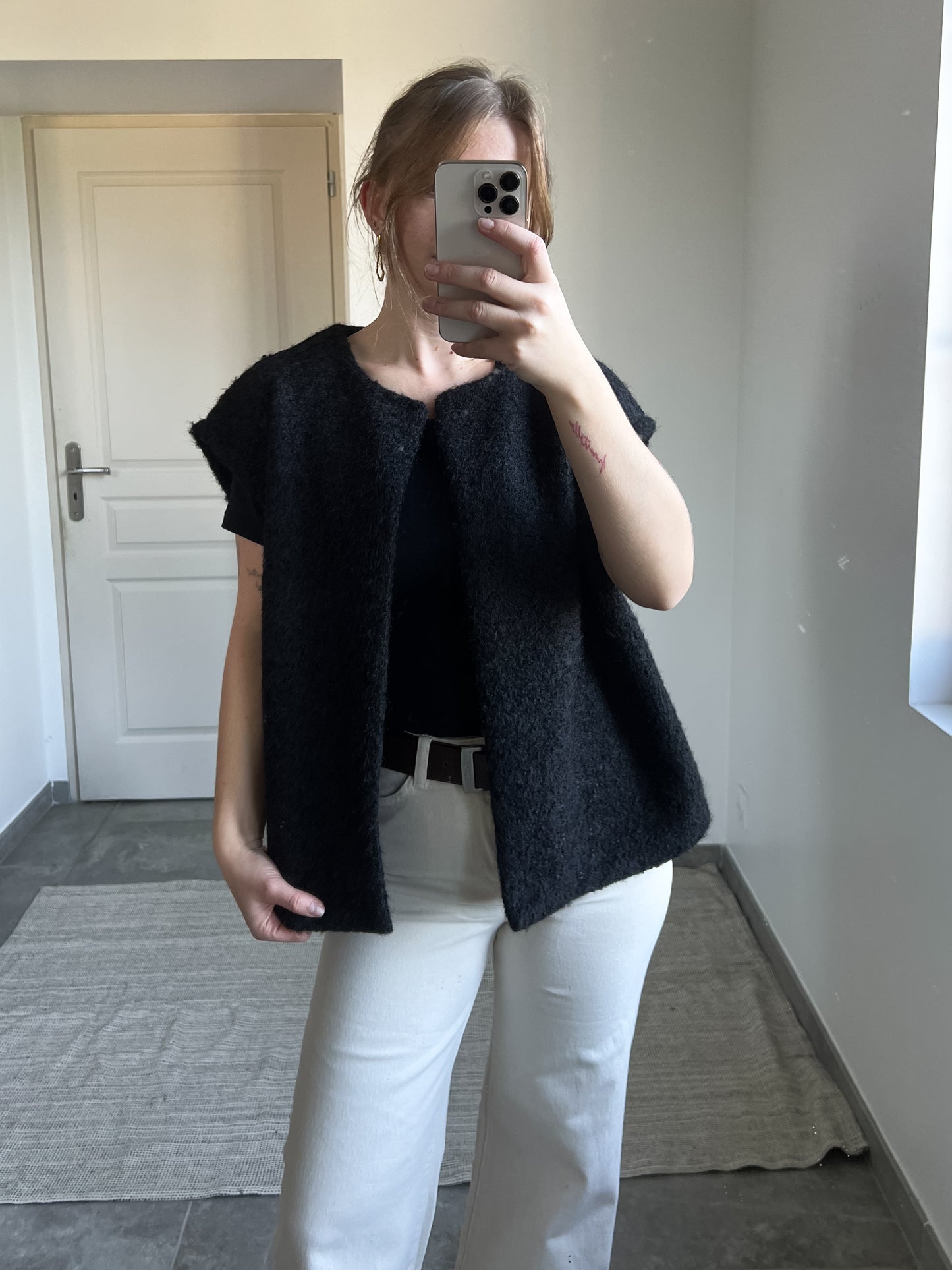 Gilet sans manche SASHA noir