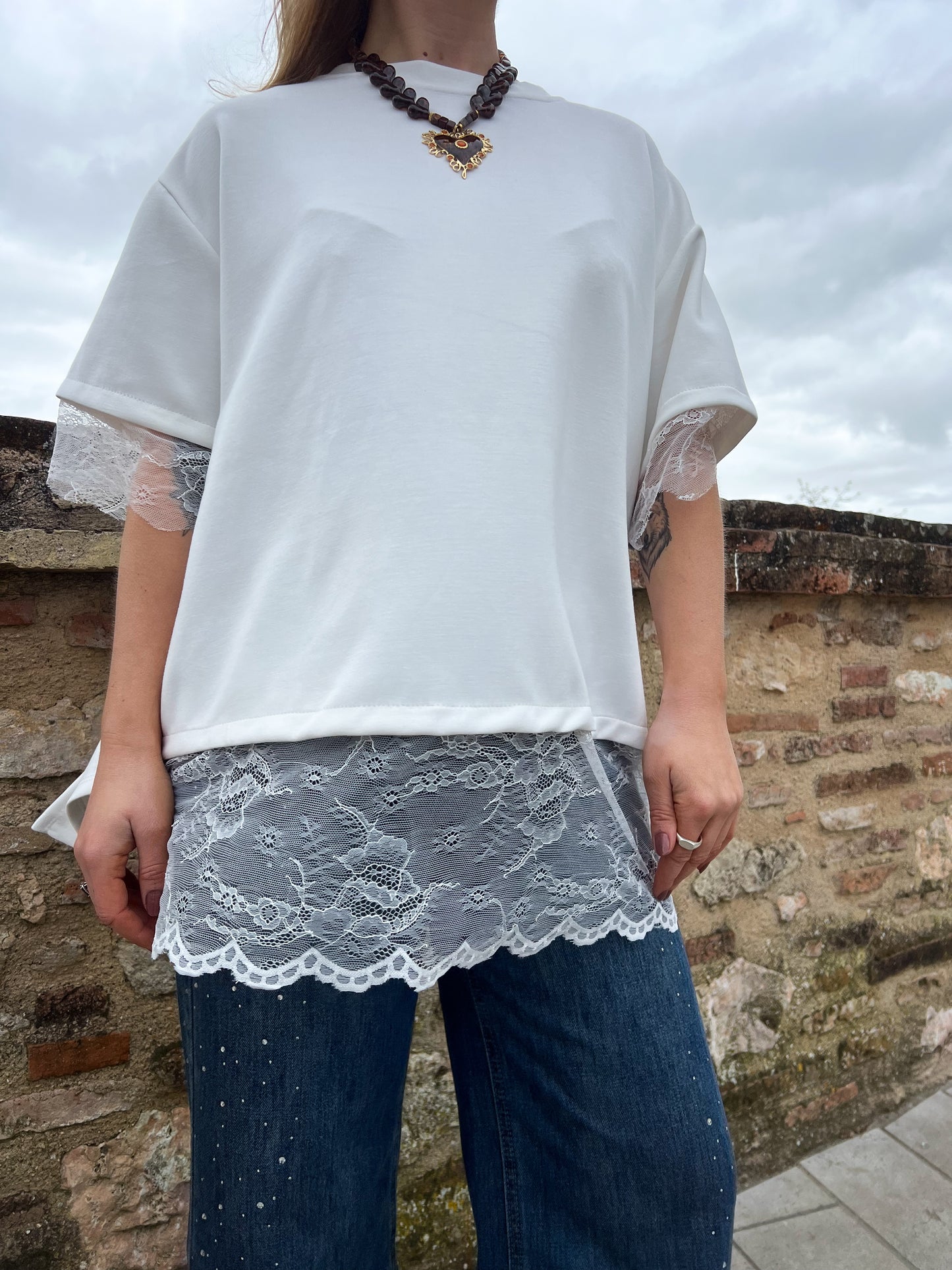 T-shirt dentelle LINA