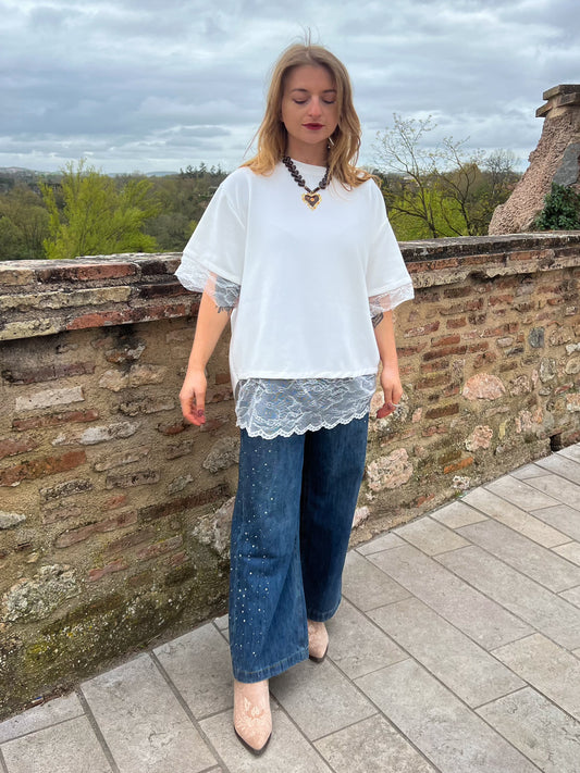 T-shirt dentelle LINA