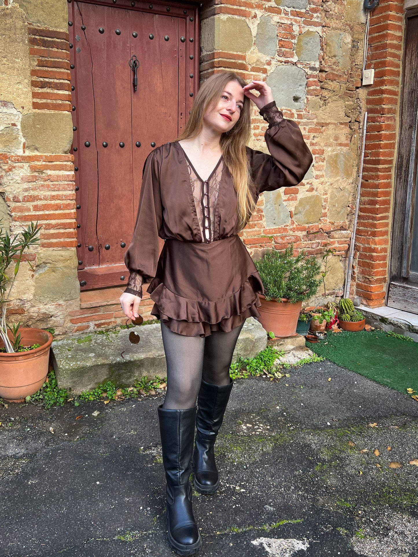 Combishort dentelle CHARLOTTE