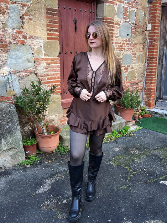 Combishort dentelle CHARLOTTE