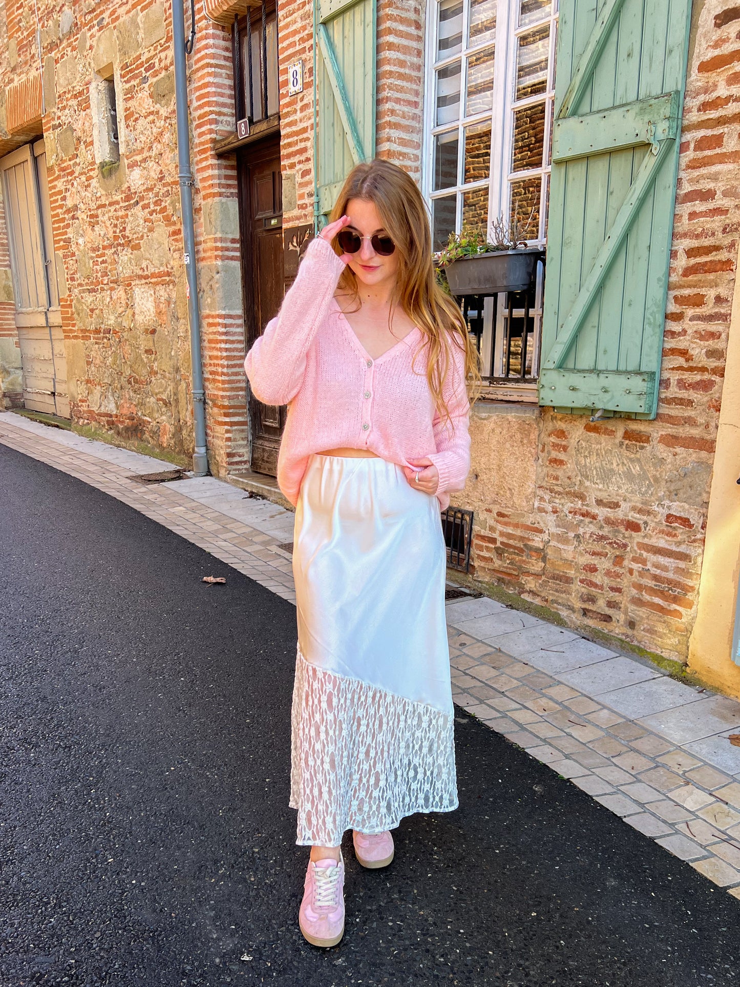 Gilet ALBA rose pale