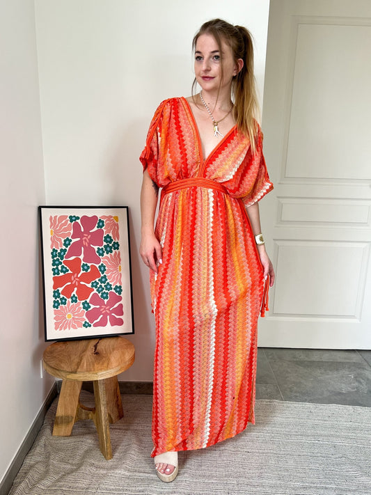 Robe KAIRA orange - Mansi Atelier